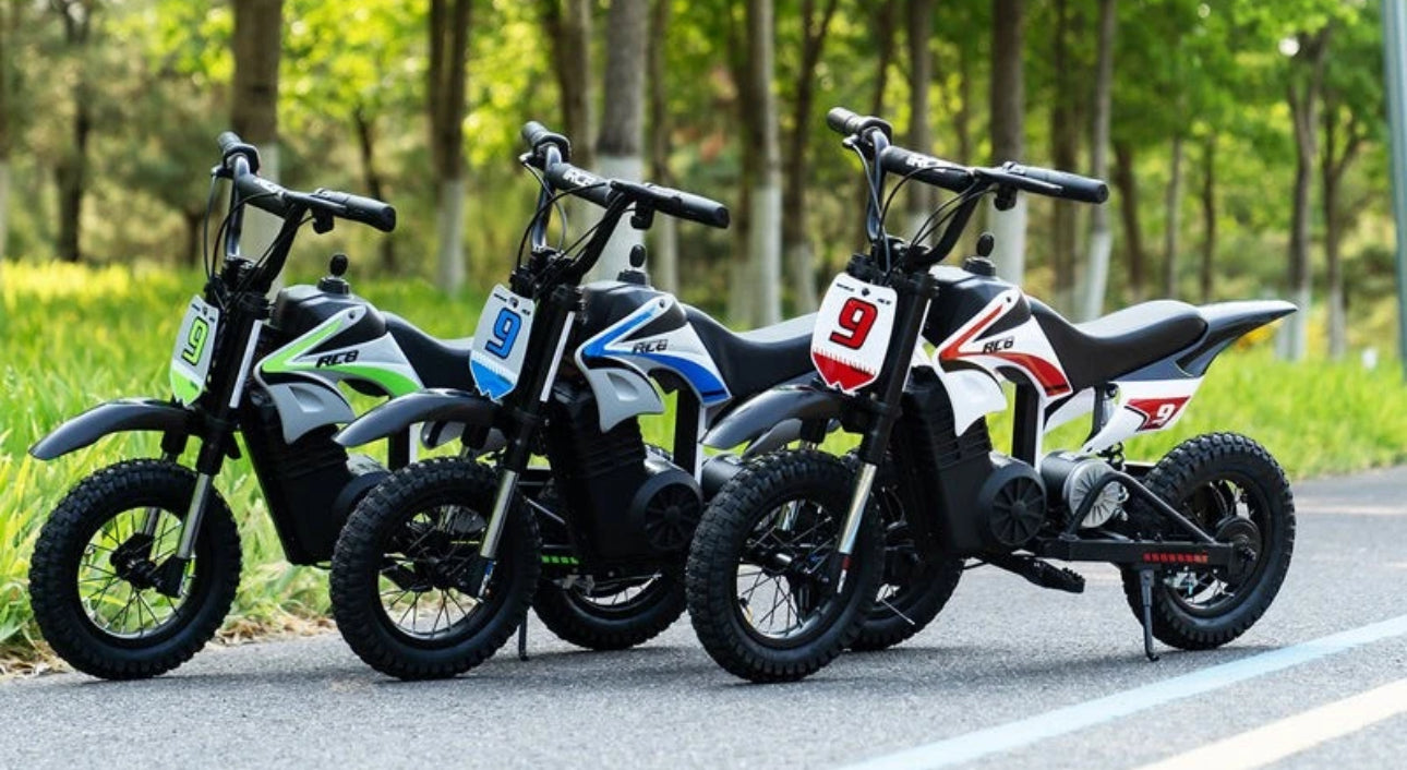 RCB R9X Pro (Upgraded) 36v 350w Electric Kids Off Road Dirt Bike - CMW Bikes