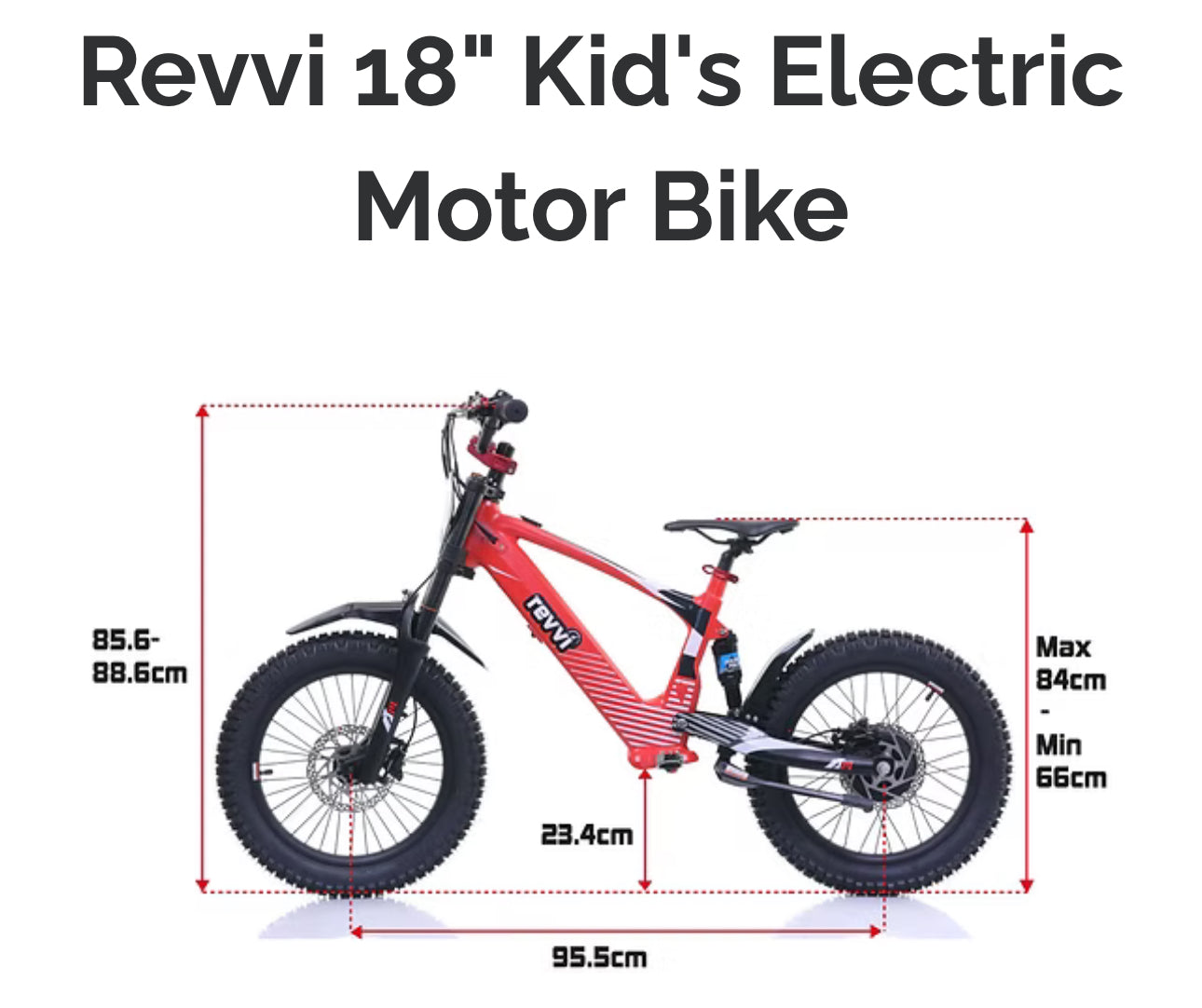 Revvi 18” Electric Motor Bikes - CMW Bikes