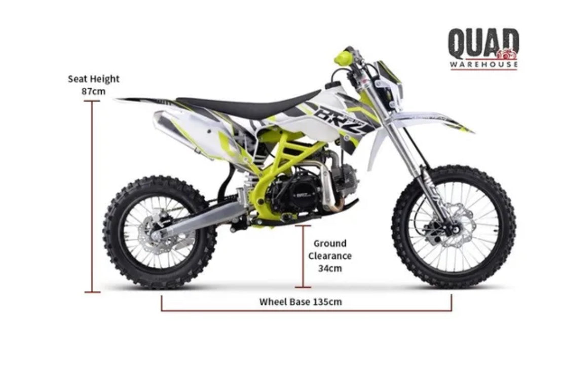 BRZ Viper 125cc Big Wheel Petrol Dirt Bike’s - CMW Bikes