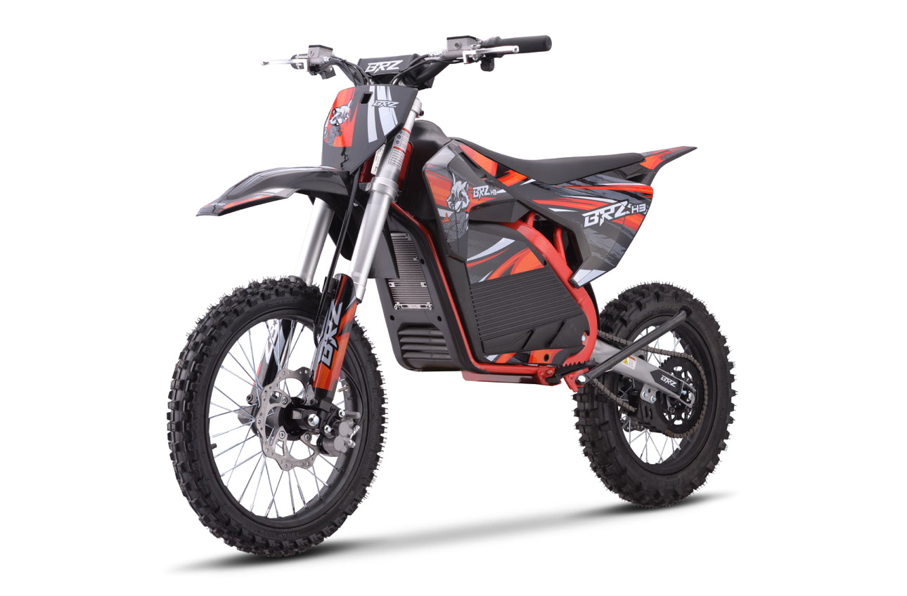 PRE-ORDER! BRZ 72v 5000w Electric Dirt Bike Small Wheel 17/14” (Est Dispatch 25/04/25!) - CMW Bikes