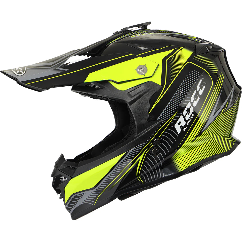 ROCC 713 Motocross Helmet (Green)