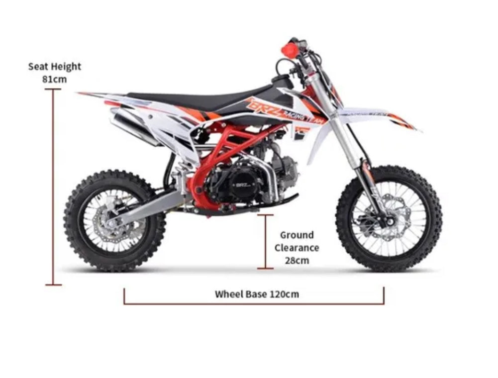BRZ Viper 125cc (SW) Petrol Dirt Bike’s - CMW Bikes