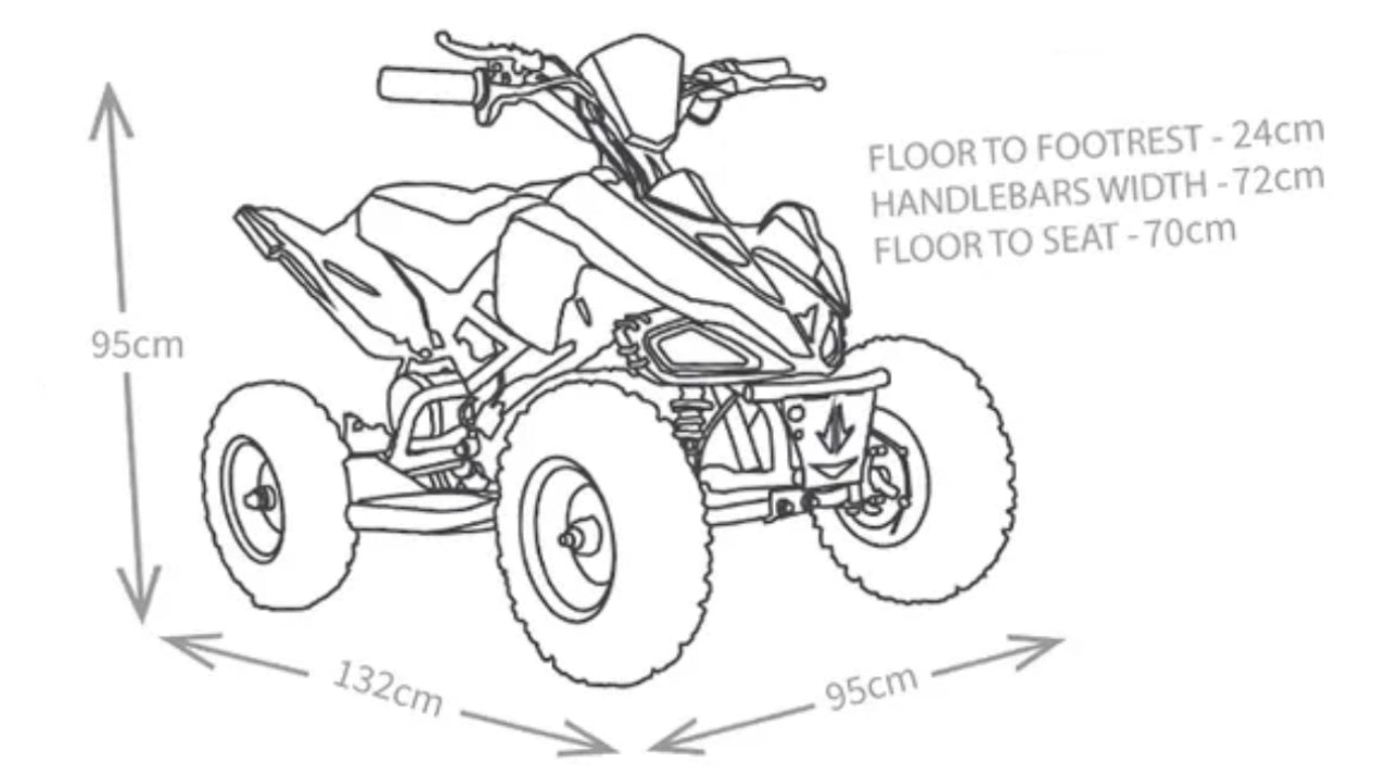 Elite Exhilarator 110cc Automatic Quad Bike’s