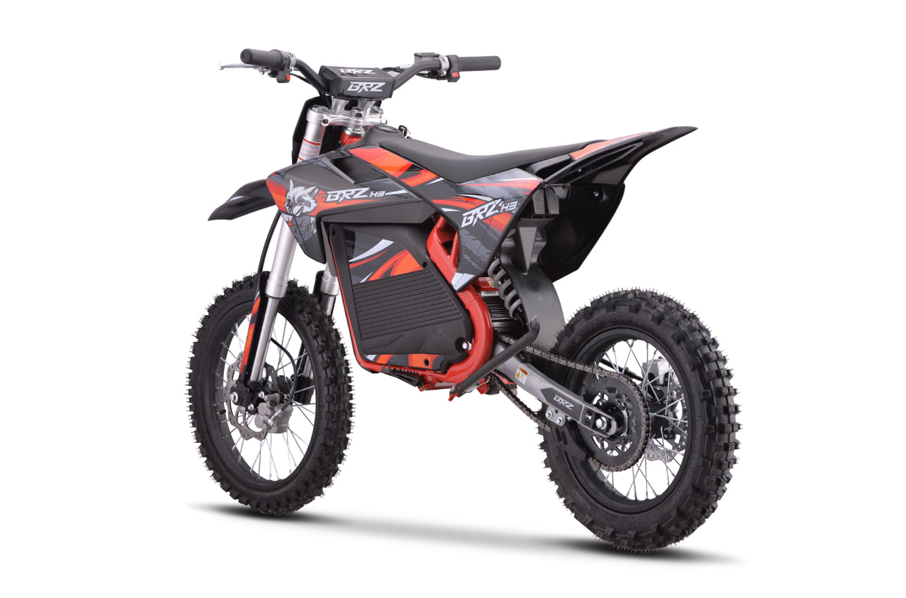 PRE-ORDER! BRZ 72v 5000w Electric Dirt Bike Small Wheel 17/14” (Est Dispatch 25/04/25!) - CMW Bikes