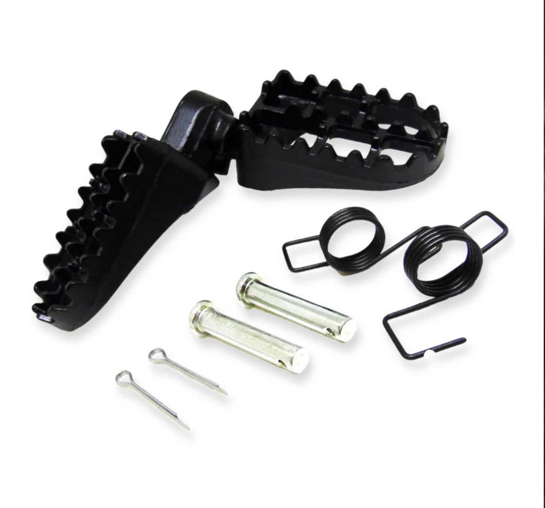 Brz Thunder pro 72v 5000w Black aluminium Foot peg set - CMW Bikes