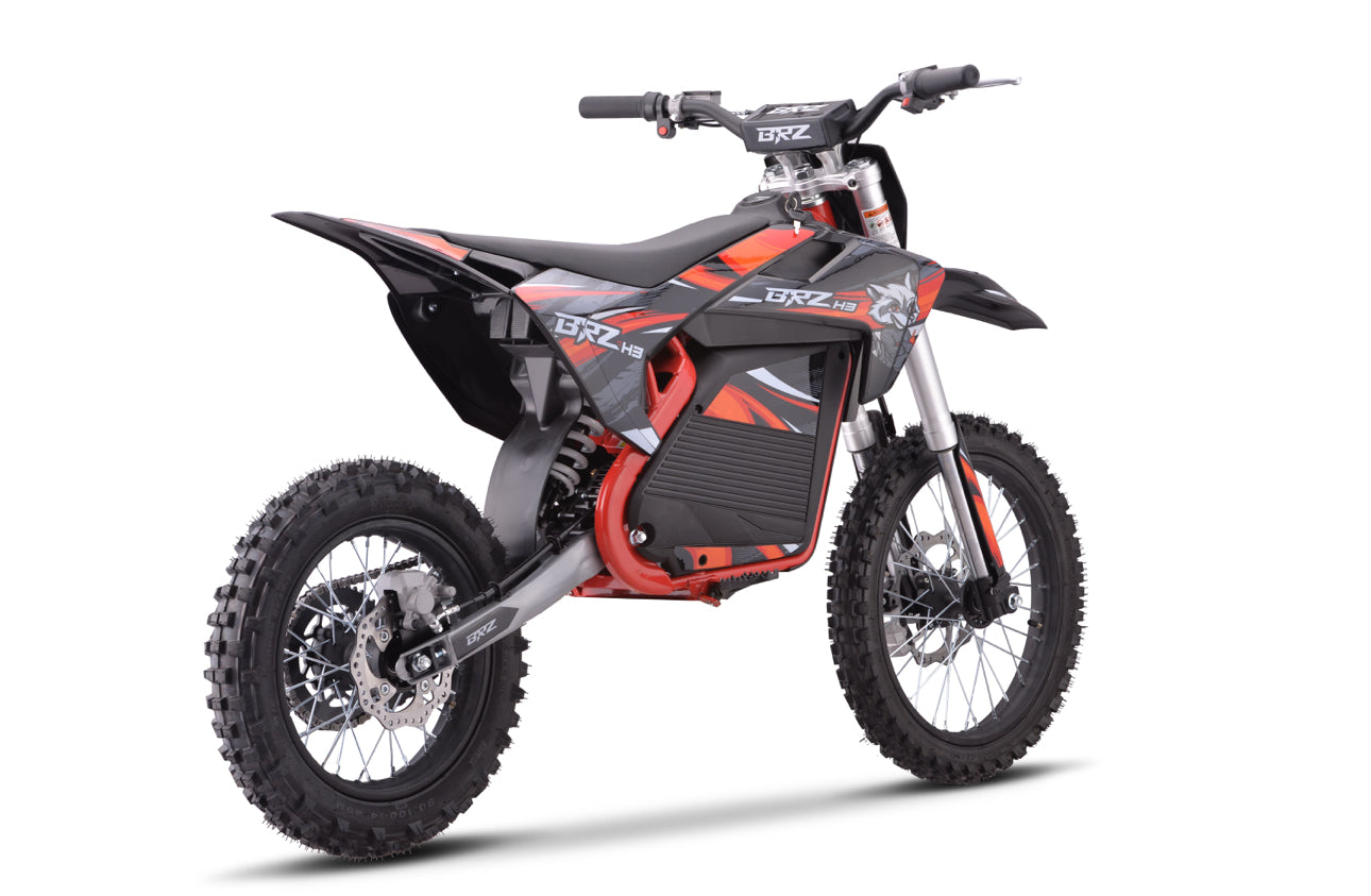 PRE-ORDER! BRZ 72v 5000w Electric Dirt Bike Small Wheel 17/14” (Est Dispatch 25/04/25!) - CMW Bikes