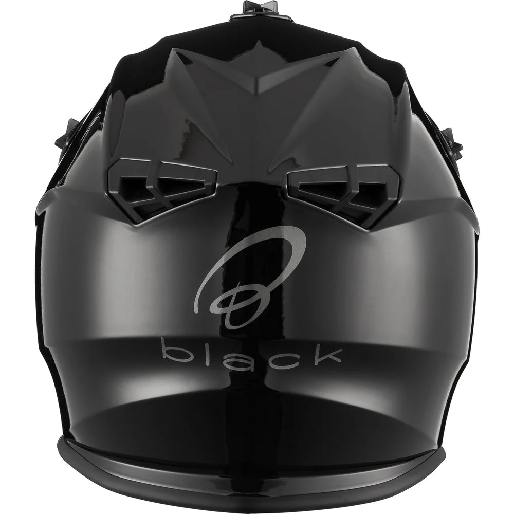 Black Gravel Solid Motocross Helmet (Gloss Black)