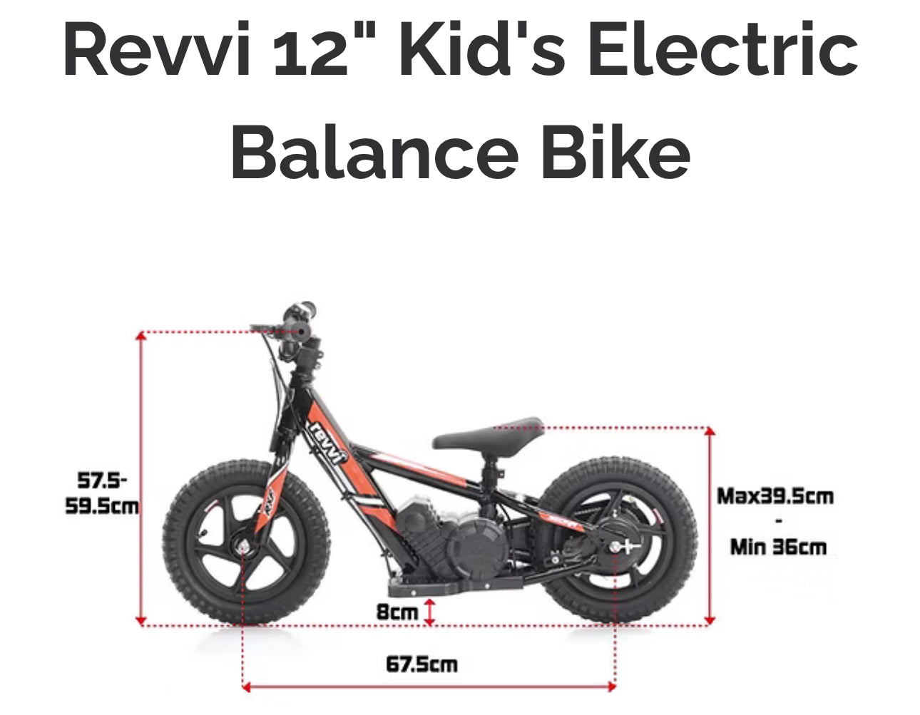 Revvi 12” Electric Balance Bike - CMW Bikes