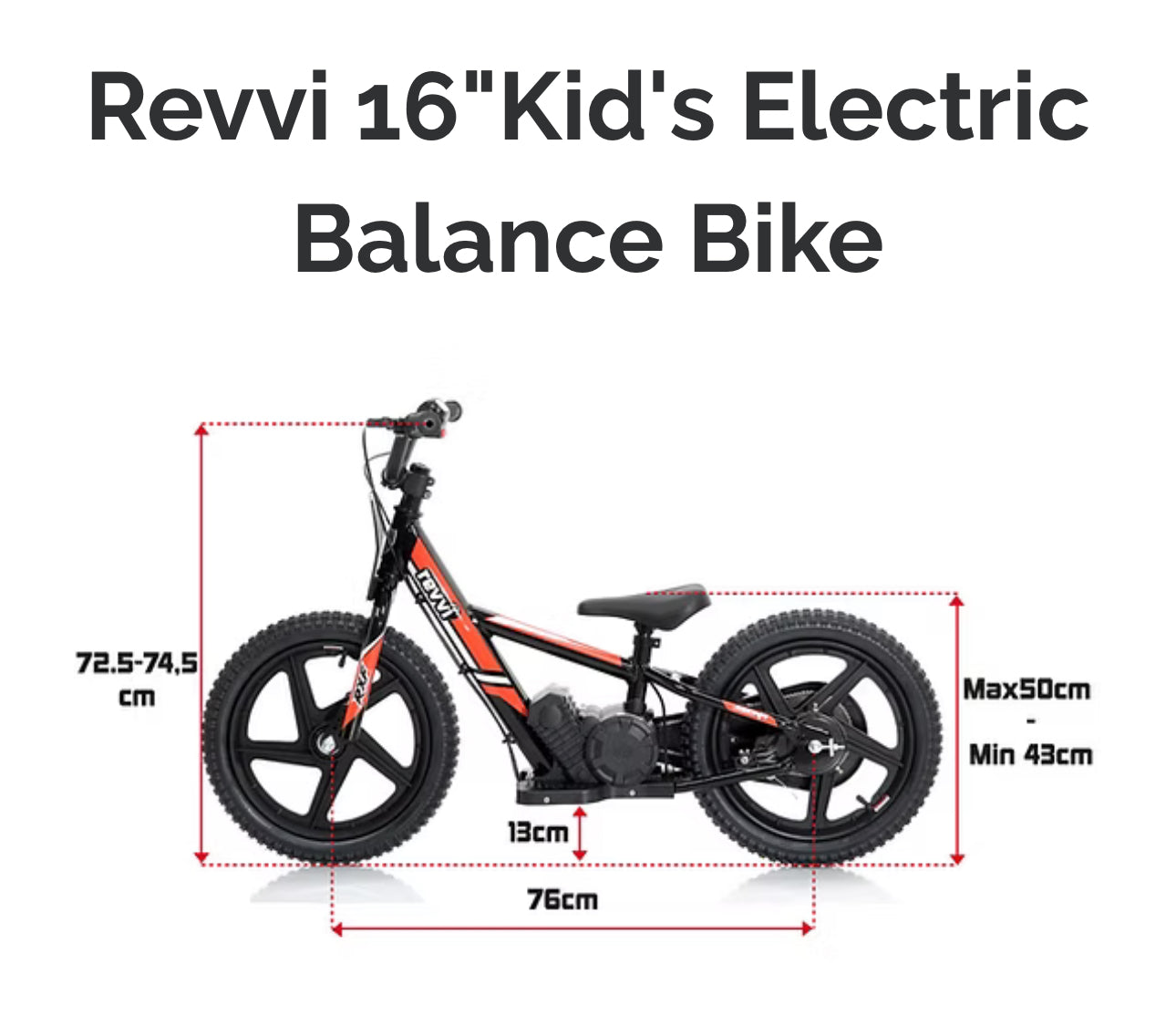 Revvi 16” Electric Balance Bike - CMW Bikes