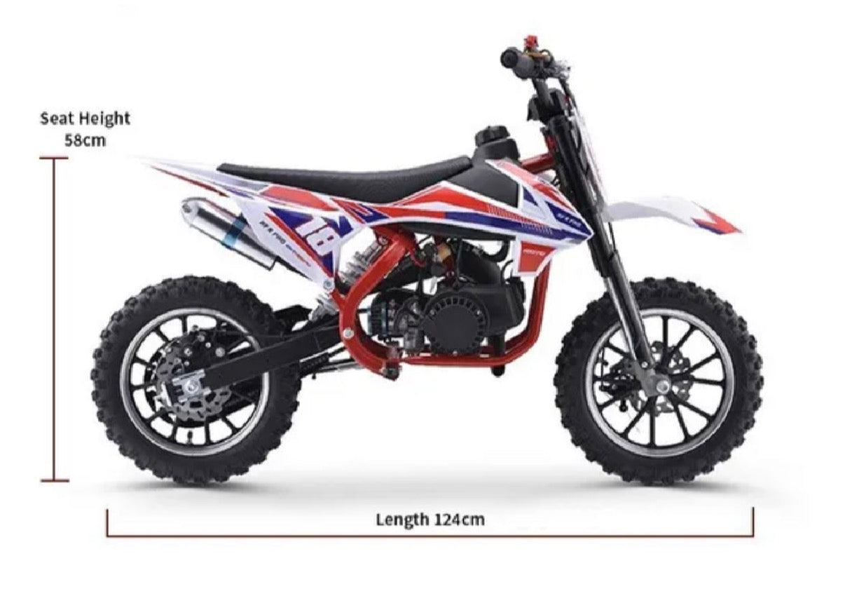 KLF Pro Kids 50cc automatic Off-Road motorbike - CMW Bikes
