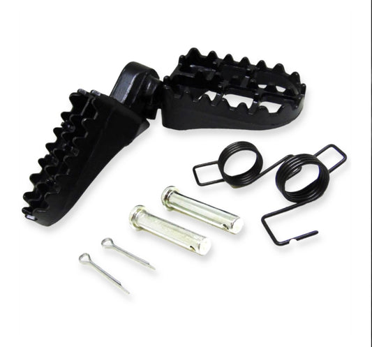 Brz Thunder pro 72v 5000w Black aluminium Foot peg set - CMW Bikes