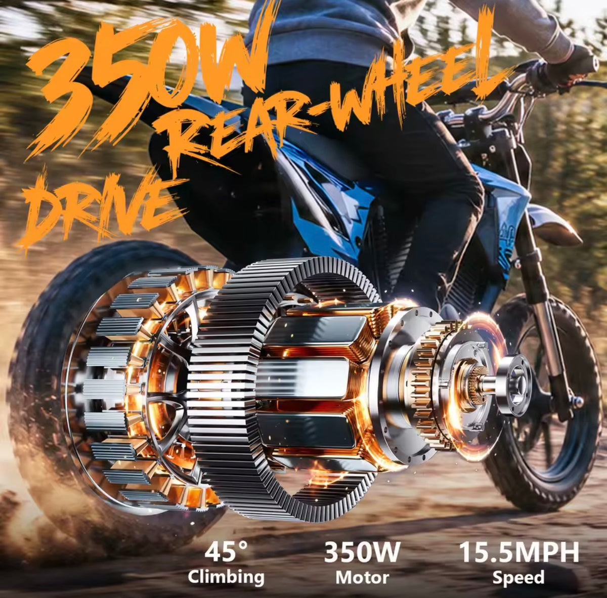Freeboy Y3 350w Kids Electric Dirt Bike - CMW Bikes