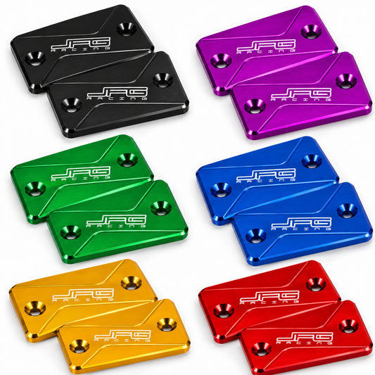 BRZ Thunder Pro 72v 5000w JFG Racing CNC Brake Reservoir Cap Set - CMW Bikes